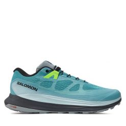 Buty do biegania Salomon. Niebieskie buty do biegania Salomon, bez wzorów, bez zapięcia, do biegania. Za 729.99 zł.