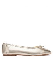 Gant Baleriny 30511857 Złoty. Żółte baleriny Gant, bez wzorów, ze skóry, bez obcasa, bez zapięcia. Za 259.99 zł.