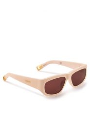 JACQUEMUS Okulary przeciwsłoneczne JAC2C2SUN Beżowy. Brązowe okulary przeciwsłoneczne JACQUEMUS, bez wzorów, z tworzywa sztucznego. Za 1,259.00 zł.
