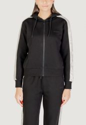 Bluza Kobieta GUESS ACTIVE MARYELLA FULL ZIP SWEATSHIRT. Czarne bluzy Guess Active, s, z aplikacjami, z jeansu, casualowe, bez ramiączek, bez kaptura. Za 373.40 zł.