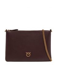 PINKO Kopertówka 100455 A0F1 W36Q Brązowy. Brązowe kopertówki Pinko, bez wzorów, ze skóry, bez dodatków. Za 659.99 zł.