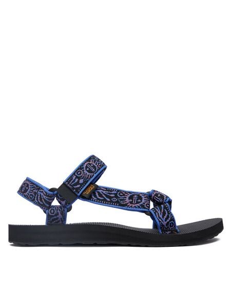 Teva Sandały Original Universal 1003987 Granatowy. Niebieskie sandały Teva, bez wzorów, z materiału, bez obcasa, na płaskiej podeszwie, bez zapięcia. Za 299.99 zł.