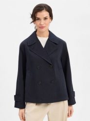 Marc O'Polo kurtka kabanosowa Kobiety Bawełna niebieski, 40. Niebieskie kurtki Marc O'Polo, bez wzorów, z bawełny, eleganckie, bez kaptura. Za 749.95 zł.