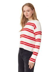 Scotch & Soda Sweter w kolorze biało-czerwonym rozmiar: M. Białe swetry Scotch & Soda, m, bez wzorów, bez ramiączek. Za 165.99 zł.