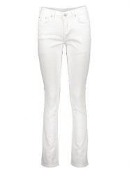 LTB Dżinsy "Aspen" - Slim fit - w kolorze białym rozmiar: W30/L30. Białe jeansy LTB, l, z aplikacjami, klasyczne. Za 110.29 zł.