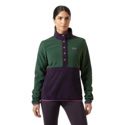 Damski polar Helly Hansen Daybreaker Snap. Czarne bluzy z polaru Helly Hansen, bez wzorów, z polaru, trekkingowe. Za 355.00 zł.