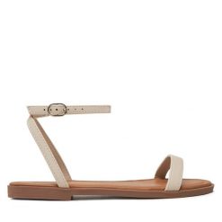 Sandały DeeZee. Sandały DeeZee, bez wzorów, bez obcasa, na płaskiej podeszwie, bez zapięcia. Za 89.99 zł.