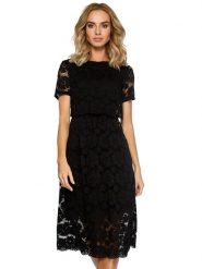 Made of emotion Sukienka w kolorze czarnym ze wzorem rozmiar: XXL. Czarne sukienki Made Of Emotion, xxl, bez wzorów, z koronki, bez kołnierzyka, bez ramiączek, midi. Za 282.80 zł.