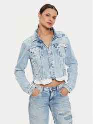 Tommy Jeans Kurtka jeansowa Izzie DW0DW18555 Niebieski Slim Fit. Niebieskie kurtki Tommy Jeans, l, bez wzorów, z bawełny, bez kaptura. Za 449.99 zł.