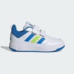 Buty Tensaur Sport 3.0 CF K. Białe buty sportowe lifestyle adidas, bez wzorów, z gumy, klasyczne, bez zapięcia. Za 169.00 zł.