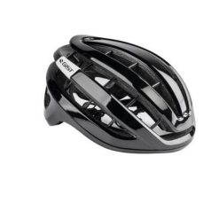 Kask rowerowy RAPIDO, czarny. Czarne okulary przeciwsłoneczne GIST, bez wzorów. Za 435.50 zł.