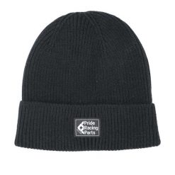 Czapka z logo Pride Racing MDL. Czarne czapki zimowe PRIDE RACING, bez wzorów, z dzianiny. Za 213.50 zł.