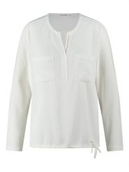 Gerry Weber Bluzka w kolorze białym rozmiar: 36. Białe bluzki Gerry Weber, bez wzorów, bez kołnierzyka, bez ramiączek. Za 118.84 zł.