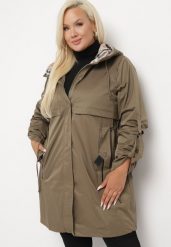 Ciemnozielona Kurtka Taliowana Daiellea. Zielone kurtki Born2be, xl, bez wzorów, z materiału, bez kaptura. W wyprzedaży za 300.99 zł.