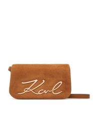 KARL LAGERFELD Torebka B3W30016 Brązowy. Brązowe listonoszki KARL LAGERFELD, bez wzorów, ze skóry, bez dodatków. Za 1,099.00 zł.
