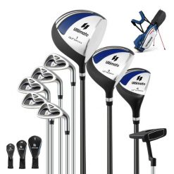Zestaw 9 kijów golfowych + torba. Torby sportowe Costway, bez wzorów, z tworzywa sztucznego, duże. Za 954.00 zł.