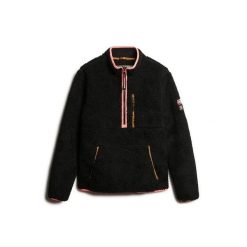 Damska bluza dresowa 1/2 z zamkiem błyskawicznym Superdry Outdoor. Czarne bluzy Superdry, bez wzorów, z dresówki, bez ramiączek, bez kaptura. Za 404.55 zł.