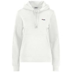 Bluza damska z kapturem Fila Lierna. Białe bluzy z kapturem Fila, m, bez wzorów, z dresówki, z kapturem, na fitness i siłownię. Za 255.20 zł.