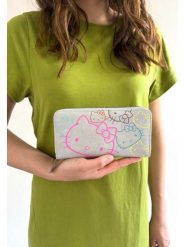 Fritzi aus Preußen Portfel "Hello Kitty" w kolorze jasnoszarym - 19,5 x 9,5 x 2,5 cm rozmiar: onesize. Szare portfele Fritzi aus Preußen, bez wzorów, z materiału. Za 82.64 zł.