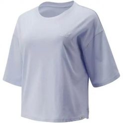 Koszulka sportowa damska New Balance Athletics Intelligent Choice. Niebieskie t-shirty sportowe New Balance, uniwersalny, bez wzorów, bez ramiączek. Za 141.00 zł.