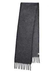 Becksöndergaard Wełniany szal "Solid Yuta" w kolorze antracytowym - 210 x 26 cm rozmiar: onesize. Czarne szaliki i kominy Becksöndergaard, bez wzorów, z materiału. Za 252.94 zł.