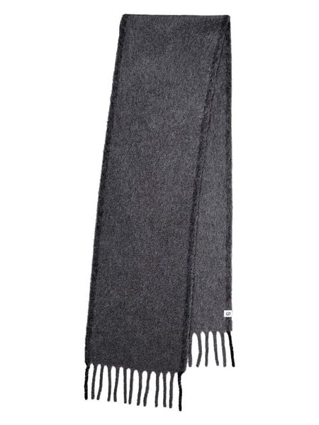 Becksöndergaard Wełniany szal "Solid Yuta" w kolorze antracytowym - 210 x 26 cm rozmiar: onesize. Czarne szaliki i kominy Becksöndergaard, bez wzorów, z materiału. Za 252.94 zł.