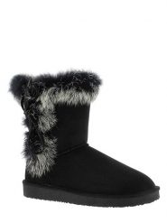 ISLAND BOOT Kozaki zimowe "Christy" w kolorze czarnym rozmiar: 36. Czarne kozaki Island Boot, na zimę, bez wzorów, z materiału, eleganckie, bez obcasa, bez zapięcia. Za 141.52 zł.