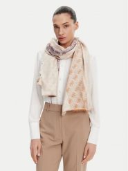 Guess Chusta AW5312 VIS03 Beżowy. Brązowe chusty Guess, z aplikacjami, z materiału. Za 289.99 zł.