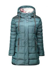 Canadian Peak Płaszcz zimowy "Bullieak" w kolorze turkusowym rozmiar: XL. Niebieskie płaszcze Canadian Peak, na zimę, xl, bez wzorów, z puchu, bez kaptura. Za 270.39 zł.