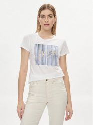 Liu Jo T-Shirt MA4340 JS923 Biały Regular Fit. Białe t-shirty Liu Jo, s, bez wzorów, z bawełny, bez kołnierzyka, bez ramiączek. Za 159.99 zł.