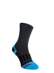 Skarpety turystyczne CMP Trekking Sock Low Microlon. Szare skarpetki CMP, bez wzorów, z materiału. Za 58.29 zł.