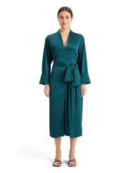 Scotch & Soda Sukienka w kolorze morskim rozmiar: 36. Niebieskie sukienki Scotch & Soda, bez wzorów, z tkaniny, bez kołnierzyka, bez ramiączek, midi. Za 285.49 zł.