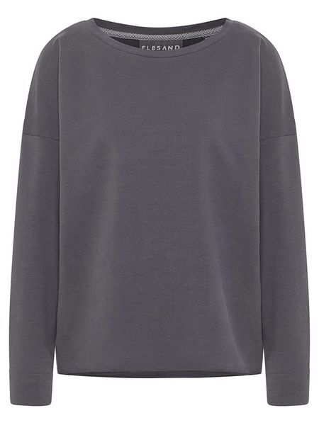 ELBSAND Bluza "Riane" w kolorze szarym rozmiar: XS. Szare bluzy ELBSAND, xs, bez wzorów, bez ramiączek, bez kaptura. Za 140.20 zł.