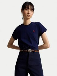 Polo Ralph Lauren T-Shirt 211B14605031 Granatowy Regular Fit. Niebieskie t-shirty Polo Ralph Lauren, m, bez wzorów, bez kołnierzyka, bez ramiączek. Za 399.99 zł.