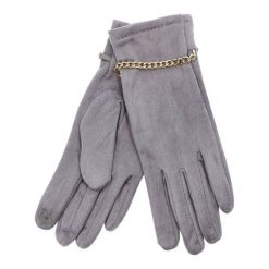 Szare Rękawiczki Glamour Damskie Armodo. Szare rękawiczki Armodo, bez wzorów, eleganckie. Za 45.99 zł.