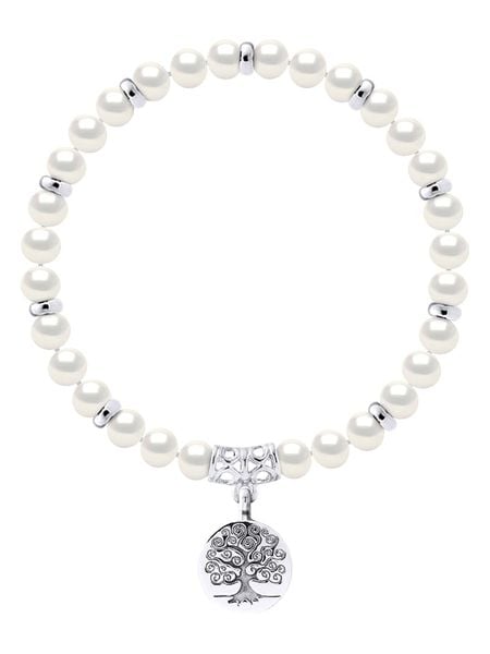 Pearline Bransoletka z zawieszką z perłami rozmiar: onesize. Białe bransoletki Pearline, z perłą, srebrne. Za 239.99 zł.