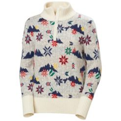 Sweter damski Helly Hansen Arctic Iceland. Białe swetry Helly Hansen, l, bez wzorów, z materiału, klasyczne, bez ramiączek. Za 775.50 zł.