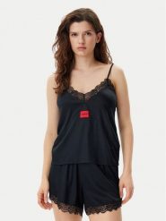 HUGO Koszulka piżamowa Red Label 50531653 Czarny Regular Fit. Czarne koszule nocne Hugo, xl, bez wzorów, z wiskozy, bez ramiączek. Za 159.99 zł.