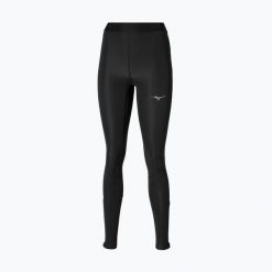 Legginsy do biegania damskie Mizuno Core Impulse Long. Czarne legginsy Mizuno, bez wzorów, sportowe. Za 149.99 zł.