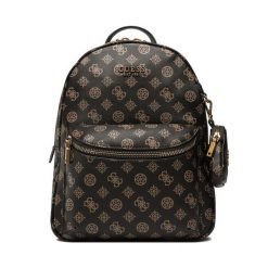 Plecak Guess. Brązowe plecaki Guess, z aplikacjami, bez dodatków. Za 619.99 zł.