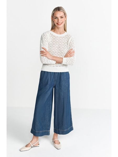 Rich & Royal Sweter w kolorze białym rozmiar: XL. Białe swetry Rich & Royal, xl, bez wzorów, ze splotem, bez ramiączek. Za 294.95 zł.