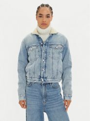 Calvin Klein Jeans Kurtka jeansowa J20J224096 Niebieski Regular Fit. Niebieskie kurtki Calvin Klein Jeans, xs, bez wzorów, z bawełny, bez kaptura. Za 419.99 zł.