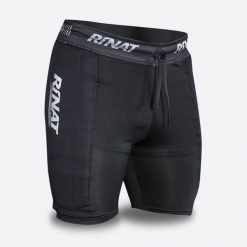 Spodenki bramkarskie z ochraniaczami SHORT UNDER GUARD Dziecięce Czarny. Czarne szorty RINAT, bez wzorów, sportowe. Za 143.00 zł.
