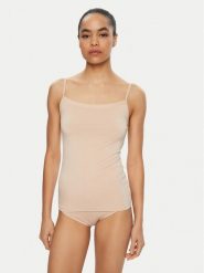 Triumph Top Sense Of Modal 10224795 Beżowy Slim Fit. Brązowe topy Triumph, xs, bez wzorów, z syntetyku, bez kołnierzyka, bez ramiączek. Za 59.99 zł.