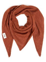 Drykorn szalik trójkątny z domieszką alpaki i wełny Kobiety Wełna brązowy, ONE SIZE. Brązowe szaliki i kominy DRYKORN, bez wzorów, z wełny. Za 499.95 zł.