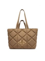 LOVE MOSCHINO Torebka JC4397PP0NKE0105 Beżowy. Brązowe torebki klasyczne Love Moschino, bez wzorów, z materiału, bez dodatków. Za 879.99 zł.