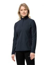 Jack Wolfskin Bluza polarowa "Taununs" w kolorze granatowym rozmiar: L. Niebieskie bluzy bez kaptura Jack Wolfskin, l, bez wzorów, z polaru, bez kaptura. Za 123.25 zł.