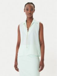 Rinascimento Bluzka CFC0127446003 Zielony Regular Fit. Zielone bluzki Rinascimento, s, bez wzorów, z syntetyku, bez kołnierzyka, bez ramiączek. Za 279.99 zł.