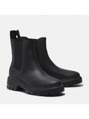Timberland Skórzane sztyblety "Cortina Valley" w kolorze czarnym rozmiar: 36. Czarne buty sportowe lifestyle Timberland, bez wzorów, sportowe, bez zapięcia. Za 527.45 zł.