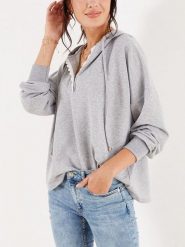 LA Angels Bluza w kolorze szarym rozmiar: M. Szare bluzy LA Angels, m, bez wzorów, z koronki, bez ramiączek, bez kaptura. Za 78.99 zł.